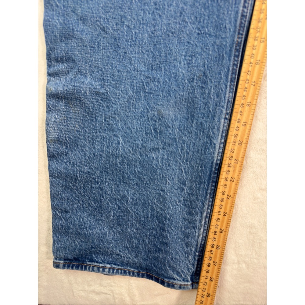 Abercrombie & Fitch Curve Love 90s Relaxed Jean High Rise Blue 33 Short Womens - Picture 5 of 8
